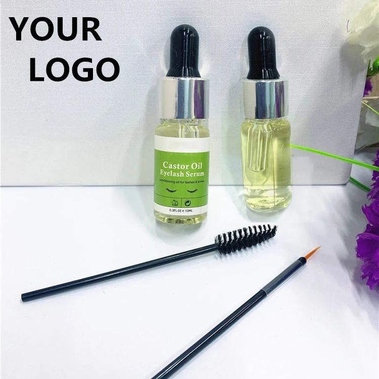 Private Label Pure Castor Oil Eyebrow Hair Growth Treatment 30ml Castor Essential Oil