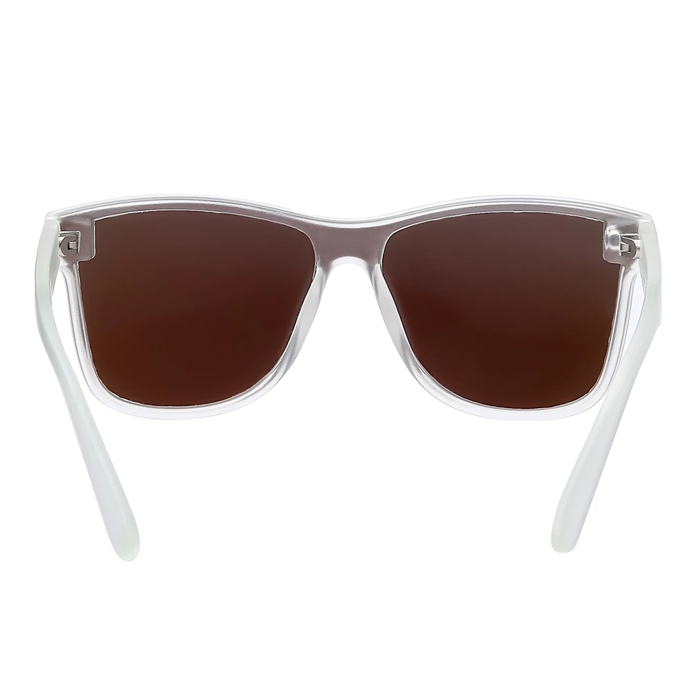Fashion Clear  frame color blenders matte rubber  finish polarized lens Tr 90 sports sunglasses
