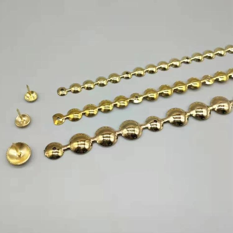 Vintage Antique Bronze Brass Silver Gold Plated Home Furniture Decorative Metal Upholstery Sofa Nails Tacks Strips