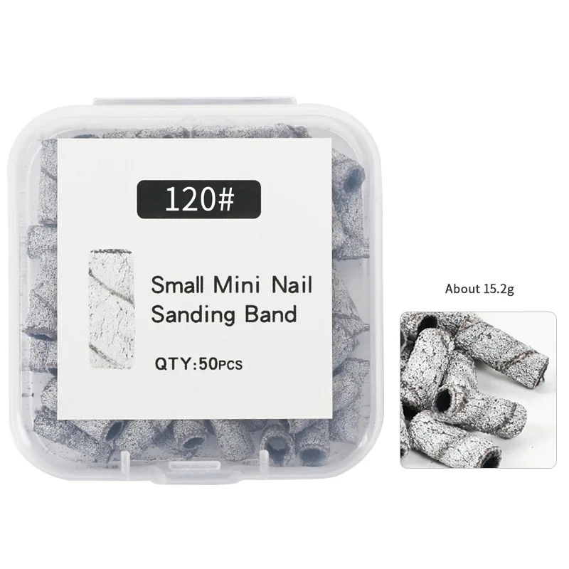 Ready To Ship Small Nail Drill Mandrel Bits 3mm Small Mini Nail Sanding Bands Box For Nail Drill