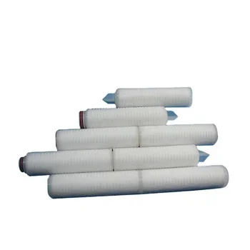 Sewage purification plant block 40 inch 0.22-1 micron PP pleated microporous cartridge filter