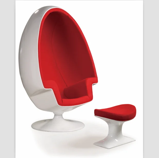 Wholesale popular modern round shape global swivel leisure egg aviator luxury lounge fiberglass ball chair