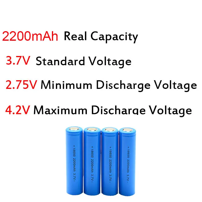 Bulk Sell Cylindrical Cell 18650 Battery 3.7V Li-ion Rechargeable Batteries 3.7V 2200mAh 3000mah 3200mah Lithium Battery