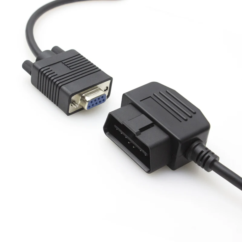 26AWG 16 наклонных штрихов диагностический кабель OBD 2 Удлинительный кабель для DB9 гнездовой разъем