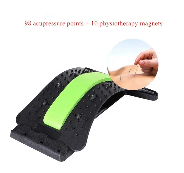 Magic Lower Adjustable Lumbar Massager Back Stretcher for Neck and Posture Corrector