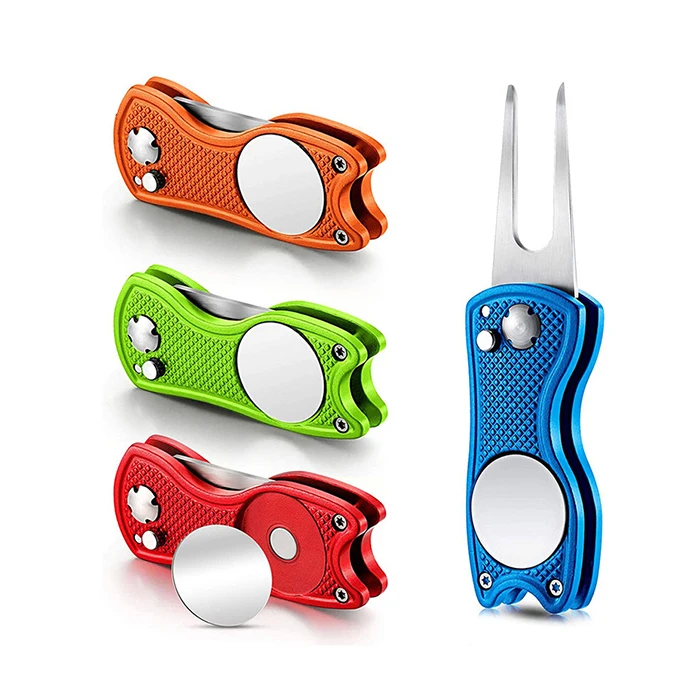 Металлическая открывалка для бутылок, металлическая нержавеющая сталь, изготовленный на заказ, инструмент для ремонта гольфа с шариковым маркером