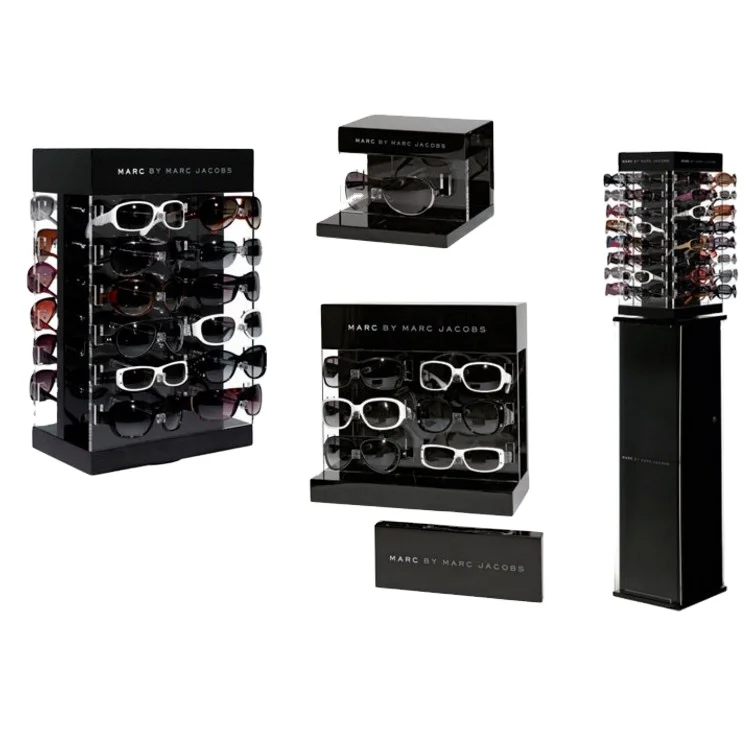 Custom organic glass countertop sunglasses case organizer acrylic