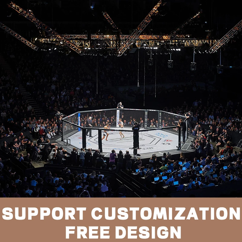 YIWU 5*5*0 5 м распродажа напольная Боевая клетка для ММА использованная боксерская тайского бокса восьмиугольная