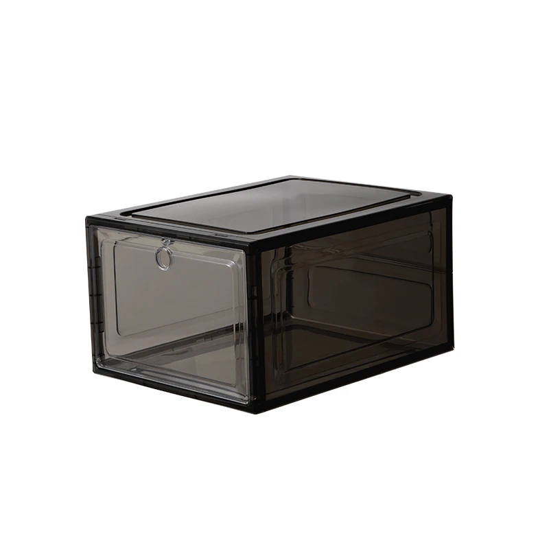 Лидер продаж на Amazon, акриловая прозрачная коробка для обуви для кроссовок, коробка для хранения, пластиковый шкаф для демонстрации обуви, коллекционная обувь