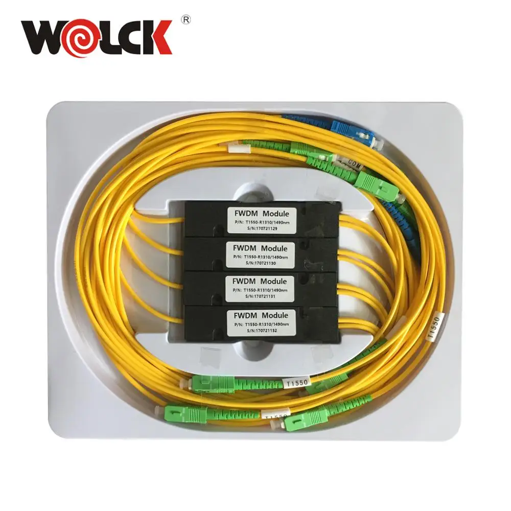 SC UPC FWDM Optical Filter 1310nm 1490nm 1550nm FWDM