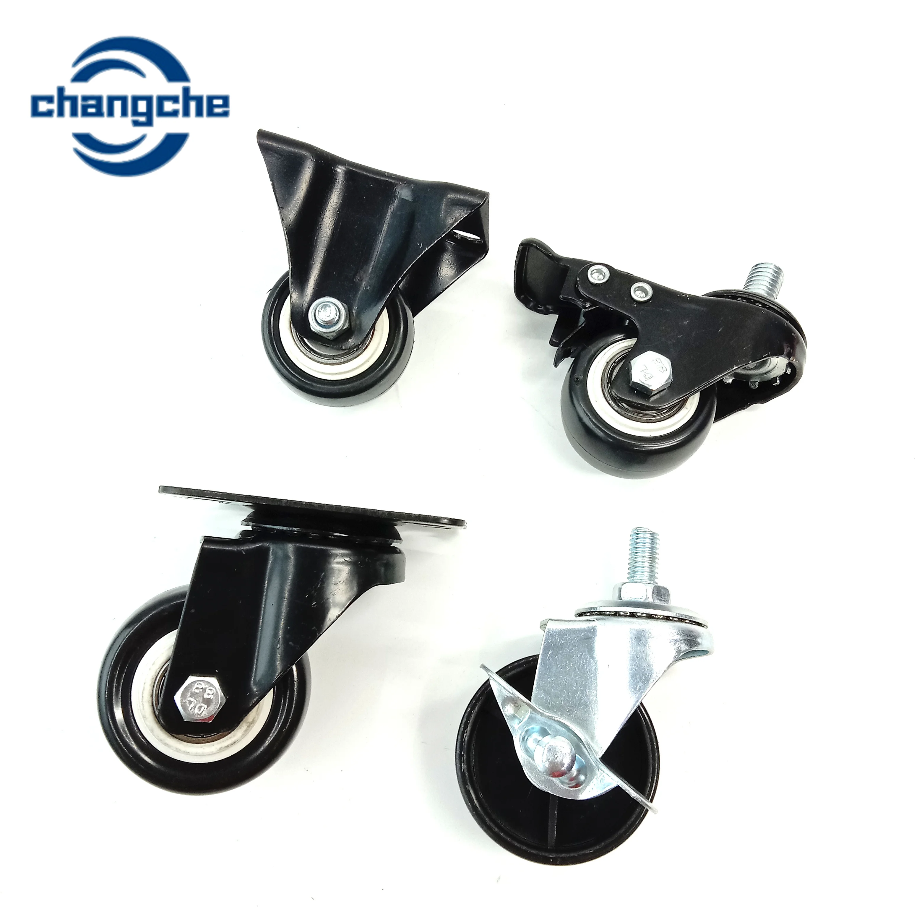 6 Inch Rubber Platform Swivel Wheel/European Style Aluminum Core Rubber Wheel/Precision Ball Bearing Rubber Casters And Wheels