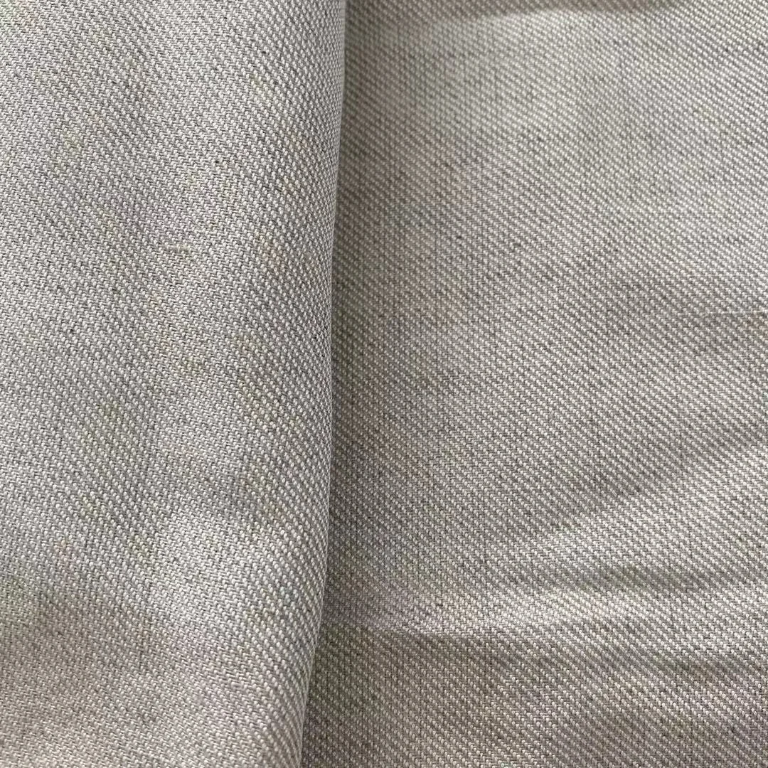 
Wholesale Viscose/Linen Fabric, R30/2 X L14 Dew retting linen fabric 