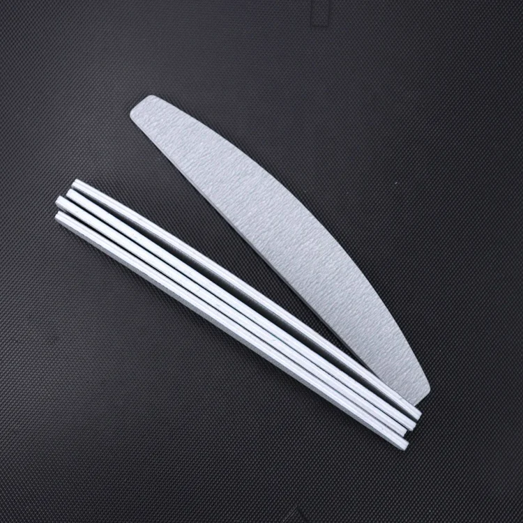Factory Wholesale High Quality Professional Custom Logo  Zebra Half Moon Nail File