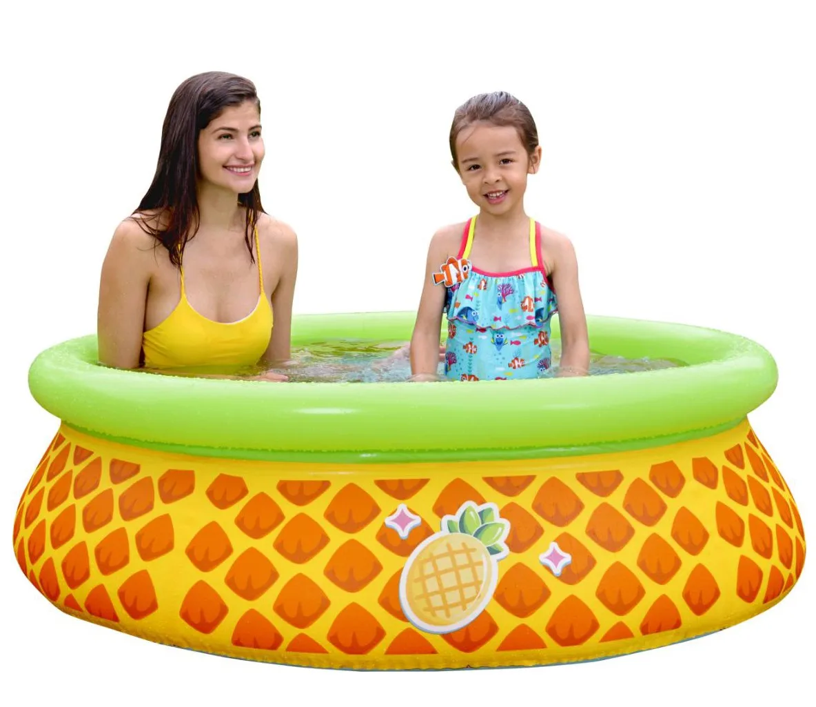Avenli Pineapple 3D Pool easy set kid above ground swimming pool 150cm x 41cm PVC inflatable swimming pool for family fun