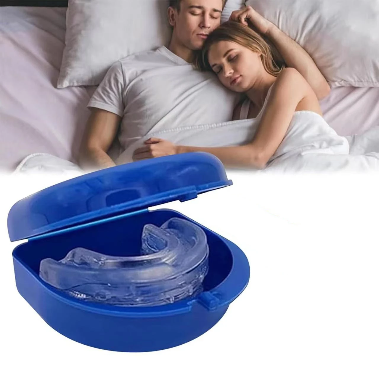 Anti Snoring Silicone Mouthguard Stop Snore Instrument Device Silence Sleeper Mouthpiece