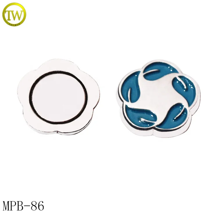 Custom garment label pins supplier die casting clothing accessory enamel logo button badge with butterfly pins