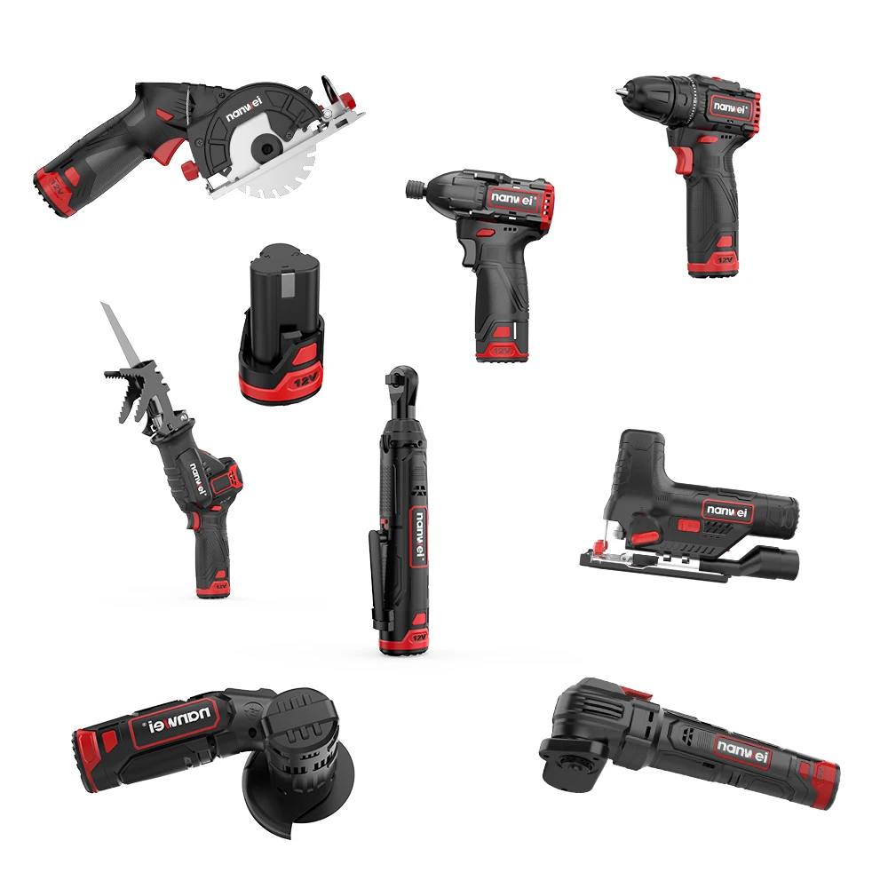 nanwei tools set box power tools set 12V battery