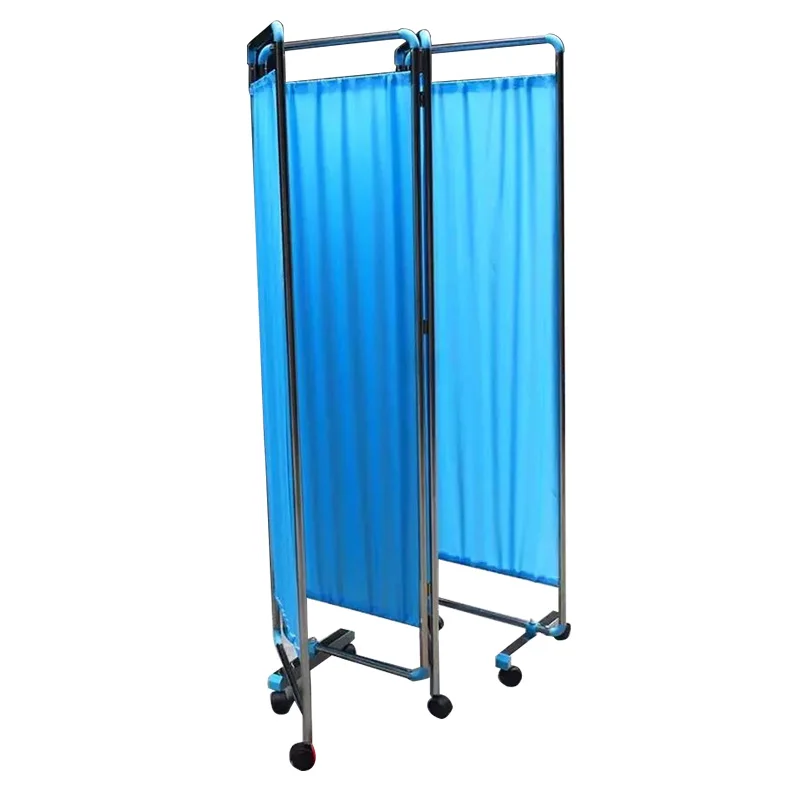 Portable Mobile Privacy Clean Folding Stainless Steel Hospital Medical Ward Screen