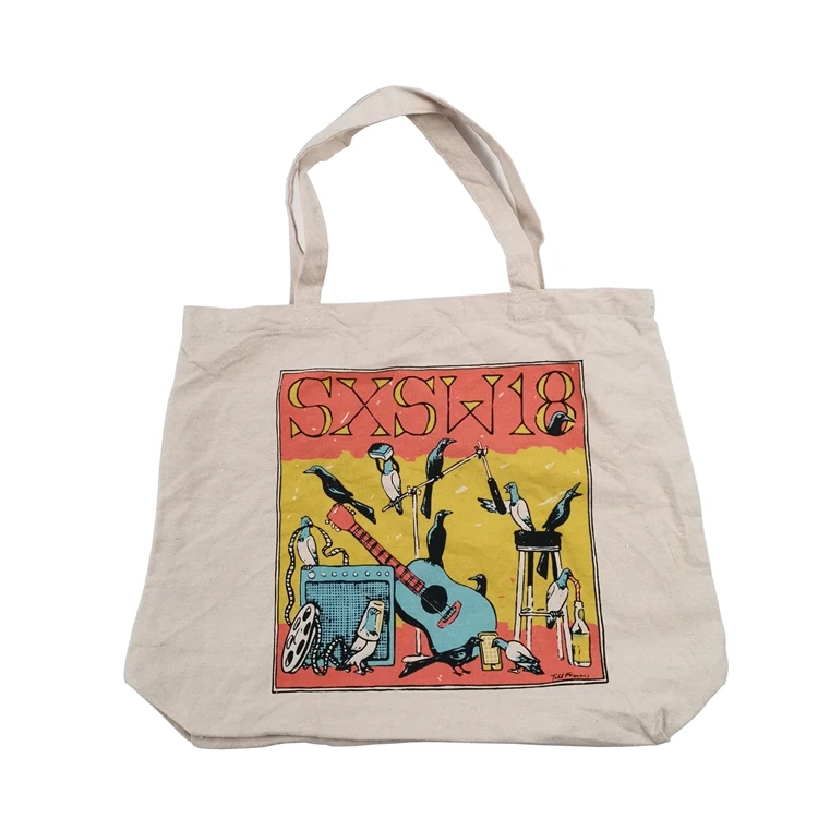 
Promotional Recycled Printed Eco Tote Cotton Bag 