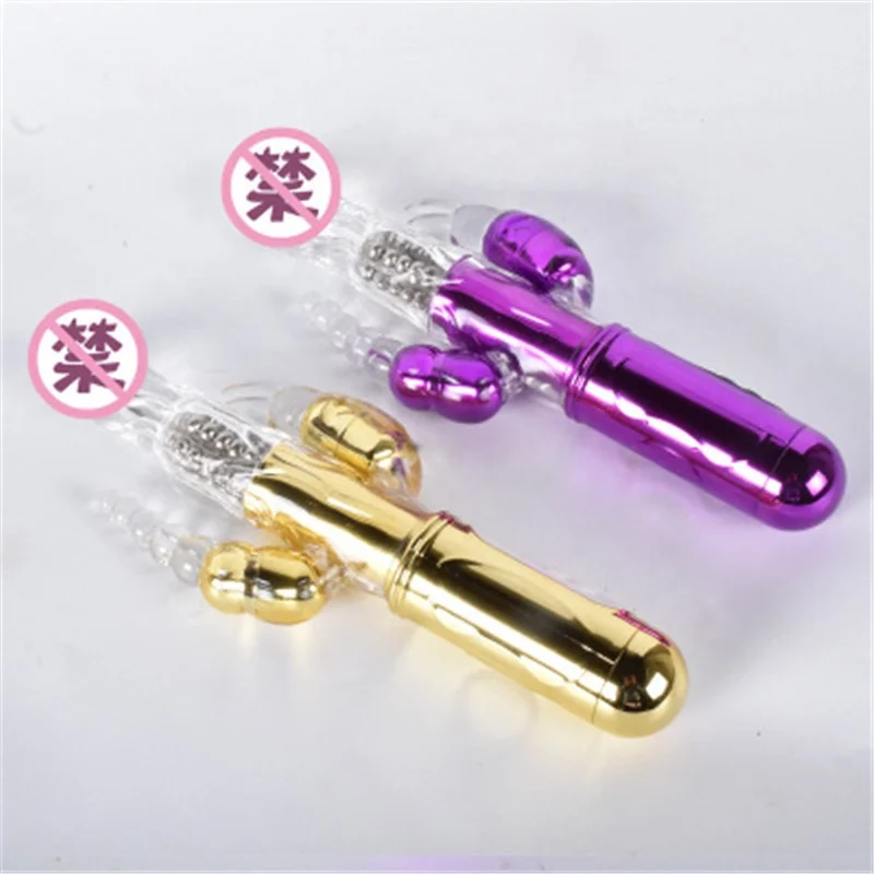 Classic 6 Rotating & Vibration Modes Rechargeable G spot Anal Rabbit Realistic Dildo Vibrator For Women