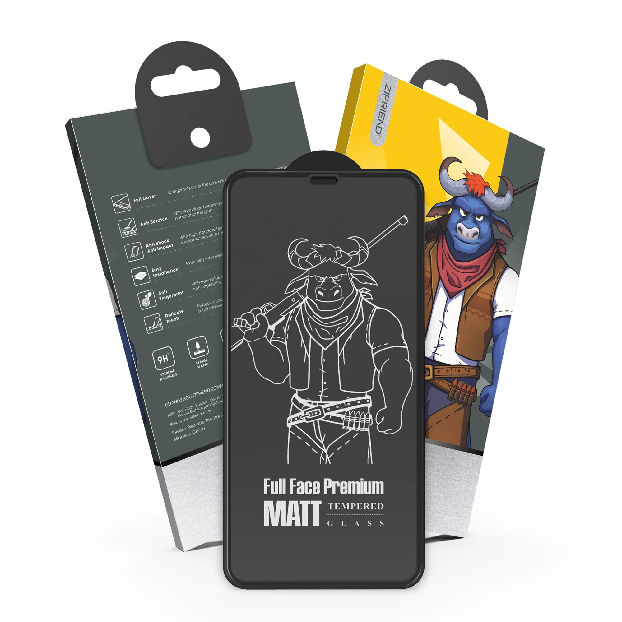 Case for iPhone 11 Pro X Xs Xr Max 6s 7 8 Plus, 2.5D anti-glare coating