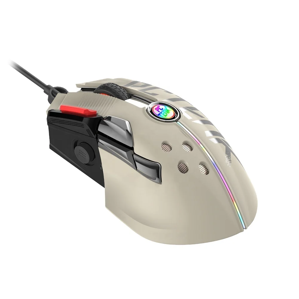 Горячая Распродажа профессиональная программируемая светодиодная Rgb оптическая игровая проводная мышь OEM