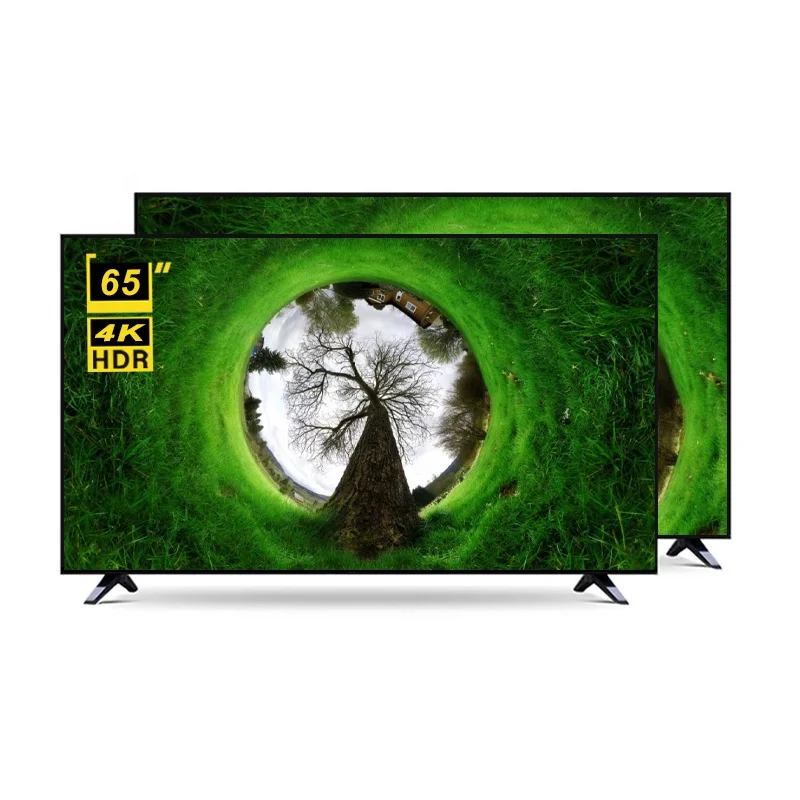 Wholesale Cheap price  4K  Narrow screen TV 65 inch Android Smart Television customize frame and package