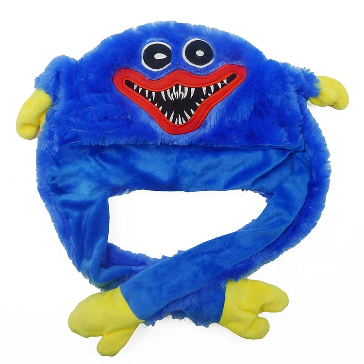 Plush Hats Super Soft Warm Hat with Ear Flaps, Funny Toy Hat, Cozy Fleece Winter Hat for Kids Teens and Adult One Size