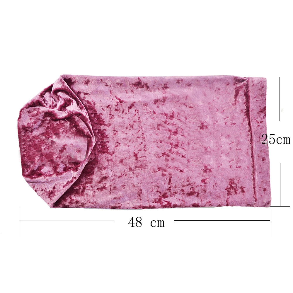 Vendor wholesale extra long luxury velvet bonnet women head tie for curly braids dreadlocks long hair