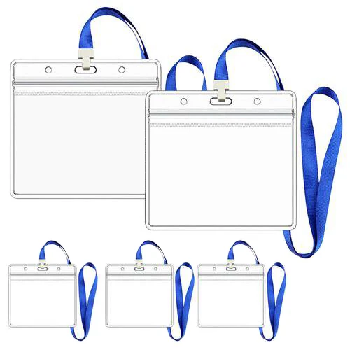 Two Hooks Double Clip Lanyards Id Badge Holder, Id Card Holder Lanyard, Lanyard Card Holder