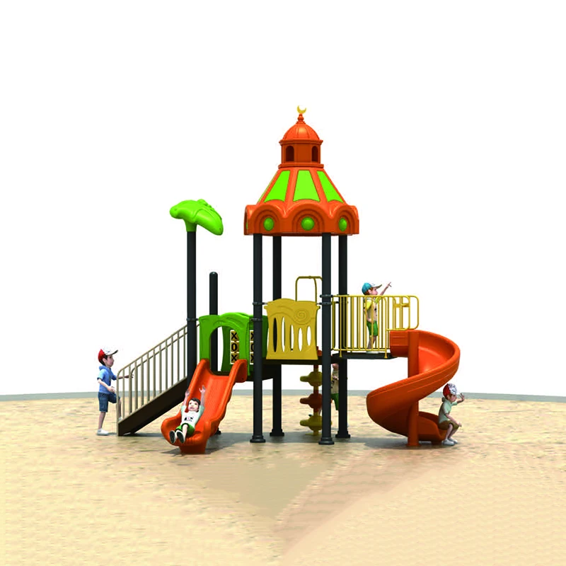 Новое Детское пластиковое коммерческое наружное оборудование для парка развлечений с горкой