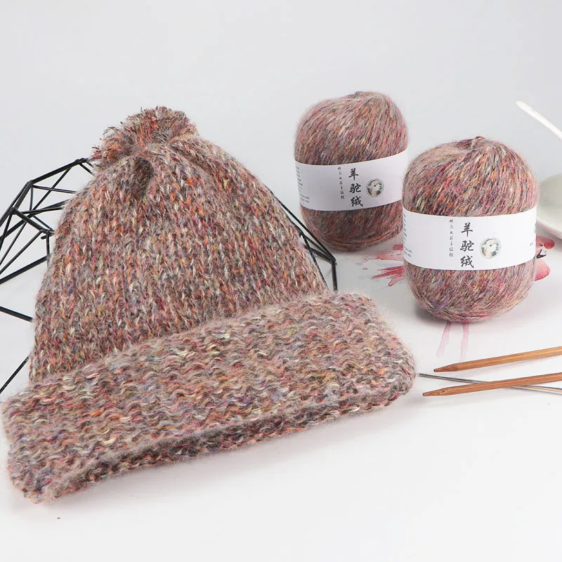 Мягкая шерстяная хлопковая Детская смесь Альпака RongMeiXuan пряжа для ручного вязания