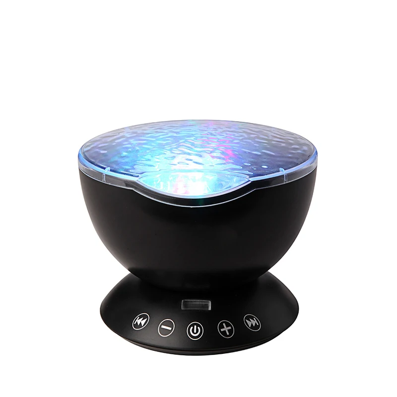 Intelligent ocean projection lamp portable desktop colorful LED bedroom USB  projection lamp sleeping music Remote control