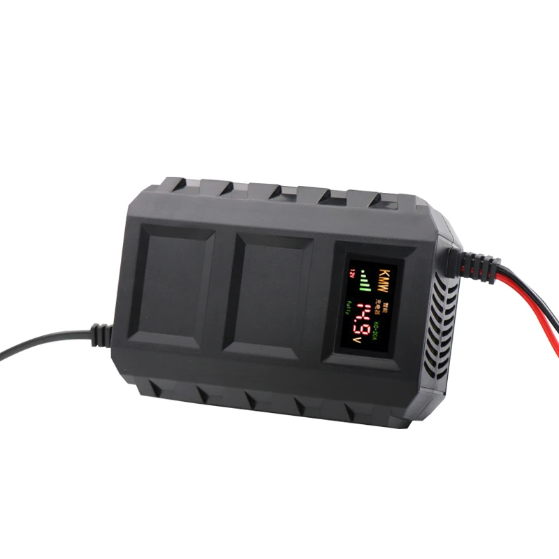 KMW 12V 10A charger with lcd display Motorcycle Car Battery Lead Acid lifepo4/battery Charger