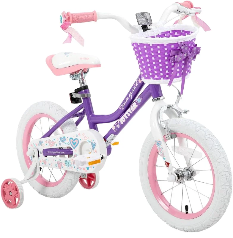 Professional 12 14 16 18 Inch Steel Fork Kids Bike Girls Bicycle with Child Doll Seat Pedal Type for 2-9 Years Old Children