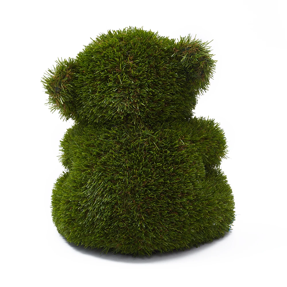Artificial green grass plastic various kinds animals artificial topiary grass animal statues