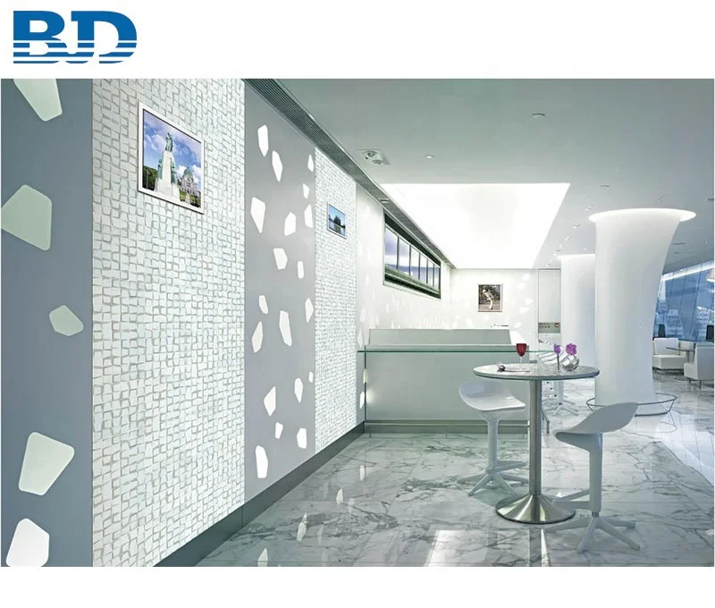 Gold Wall 3D Mirror Tiles Glass Mosaic