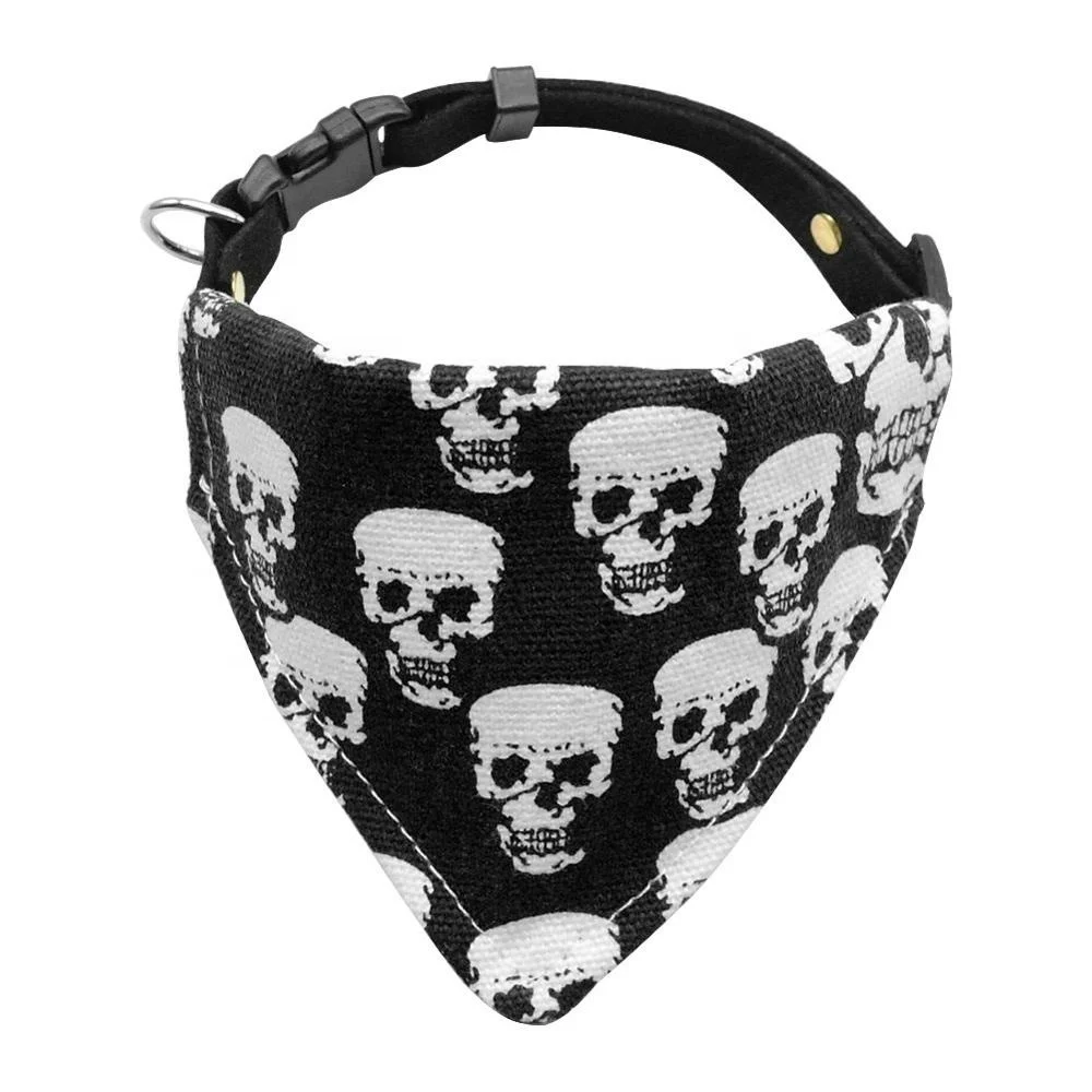 Wholesale Custom Printed Pet Canvas Plaid Triangle Dog Collar Bandana
