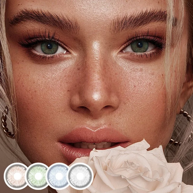 Freshlady Monthly Daily Sharingan Contact Lenses Own Logo Clear Contact Lenses Natural Eeye Color Contact Lens