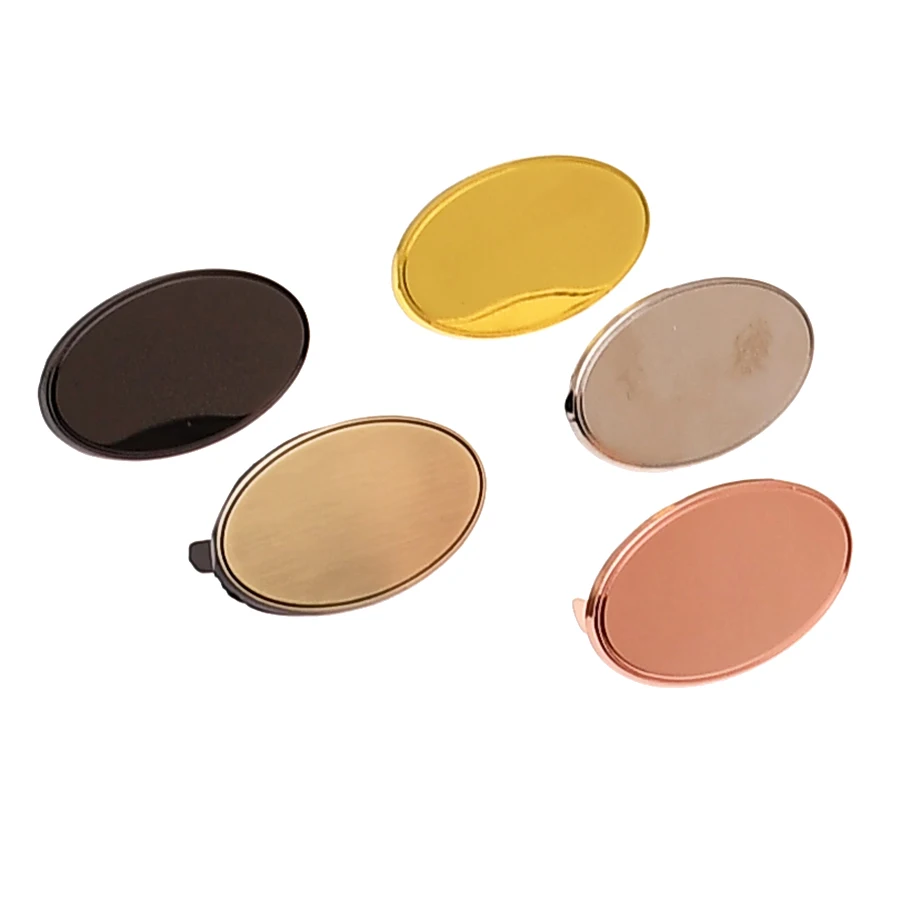 Oval Shape Blank Metal Handmade Tags Sewing Crafts Accessories Bag Label For Clothes Bags Handmade Labels