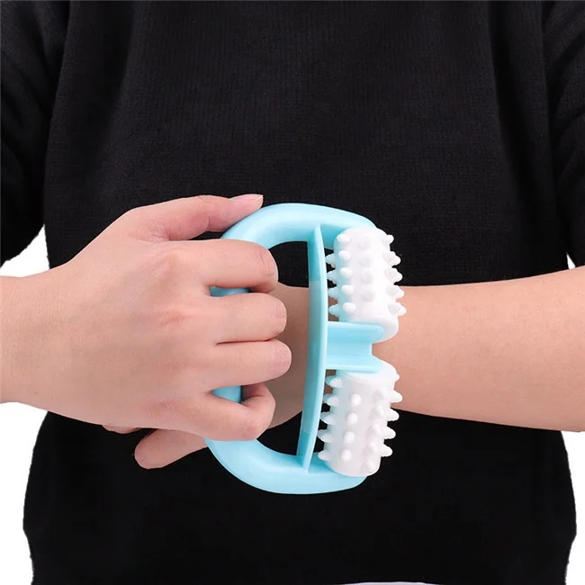 New Handheld Plastic Wheel Full Body Silicone Slimming Anti Cellulite Body Massage Roller