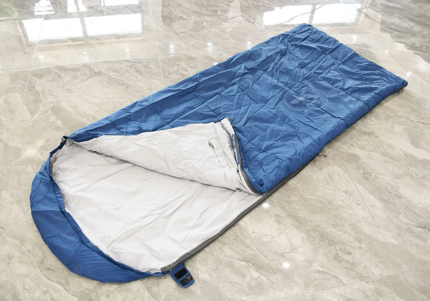 Battery-Powered Mummy Shape 4 Season Double Way Zipper Techloft Fiber Camping Electric Heated Sleeping Bag for All Weather