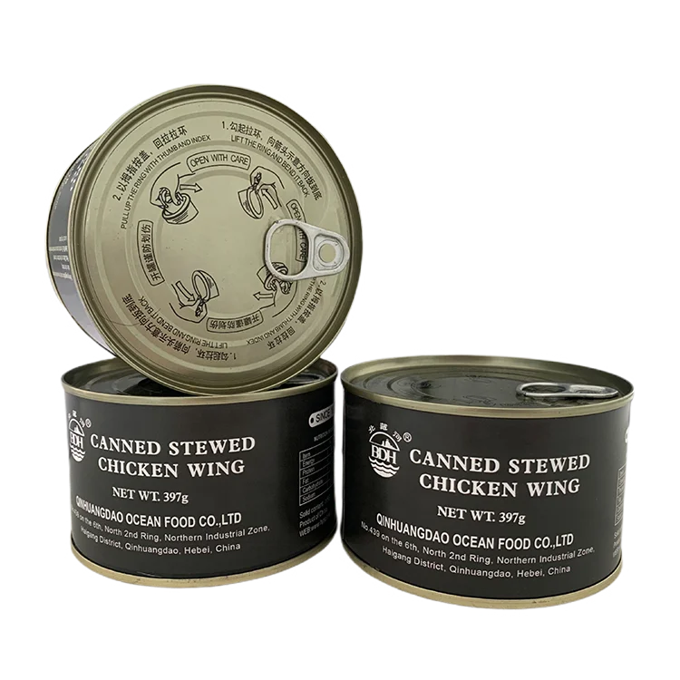 Emergency Prepardness 397g Military Canned Meat Healthy Stewed Chicken In Tin