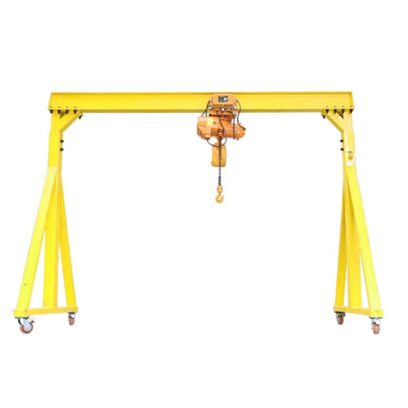 mobile portable gantry crane to move goods easily