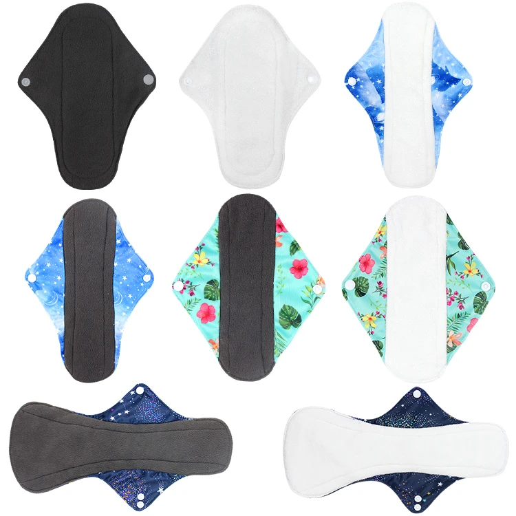 Famicheer BSCI reusable organic cotton sanitary pads menstrual sanitary cloth menstrual