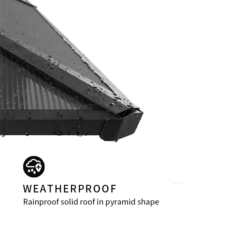 YASN Aluminum Gazebo Tent 3x3m Garden Gazebo Outdoor Party Event Pavillon With LED Lighting