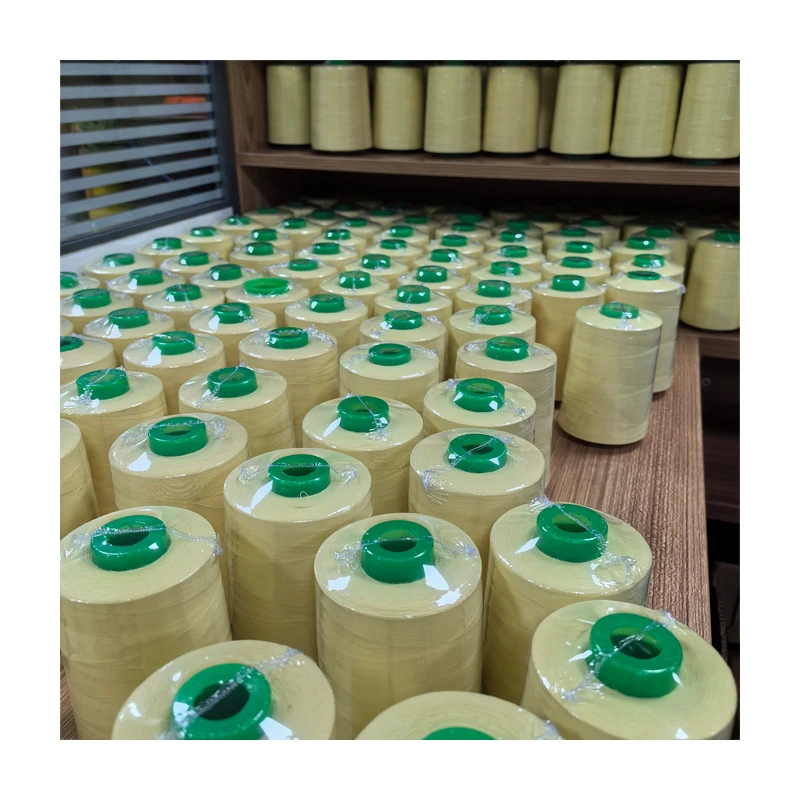 Fireproof Seams Bonded Staple 1414 Aramid Sewing Thread Flame Resistant Fabric Colored Meta Aramid Sewing Thread
