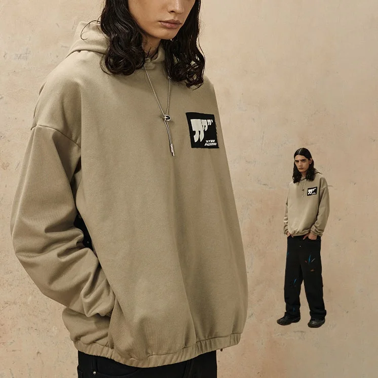 custom hoodies 450 gsm cotton fabric mens hoodies custom print casual oversized hoodie printing patch embroidery logo for unisex