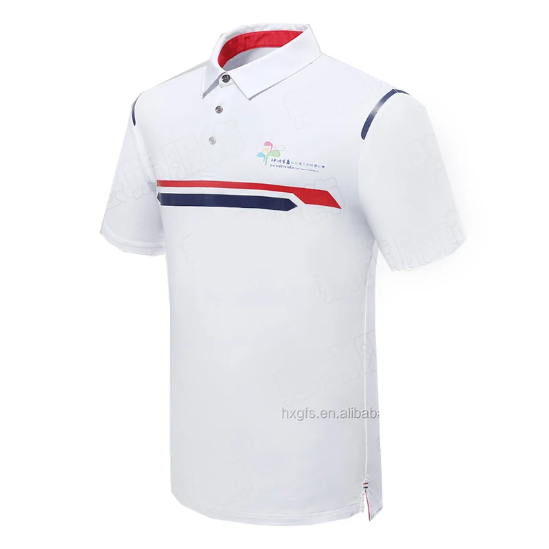 
Custom polyester two color men polo t shirt uniform cheap polo shirts 
