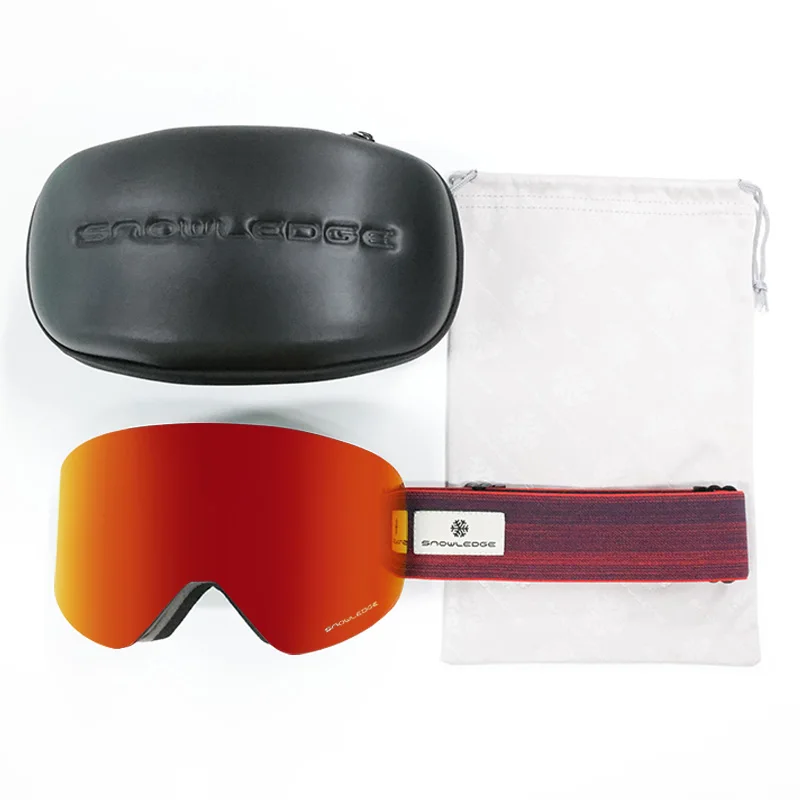 snowledge 197B best sale fashion snow ski goggles uv400 anti impact man ski goggles face mask man women